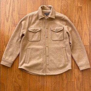 J. Crew Camel Color Wool Button-Up Jacket
